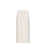 Max Mara Perle Milano Knit Jersey Maxi Skirt in Ivory | Maxi Skirts | Coveti