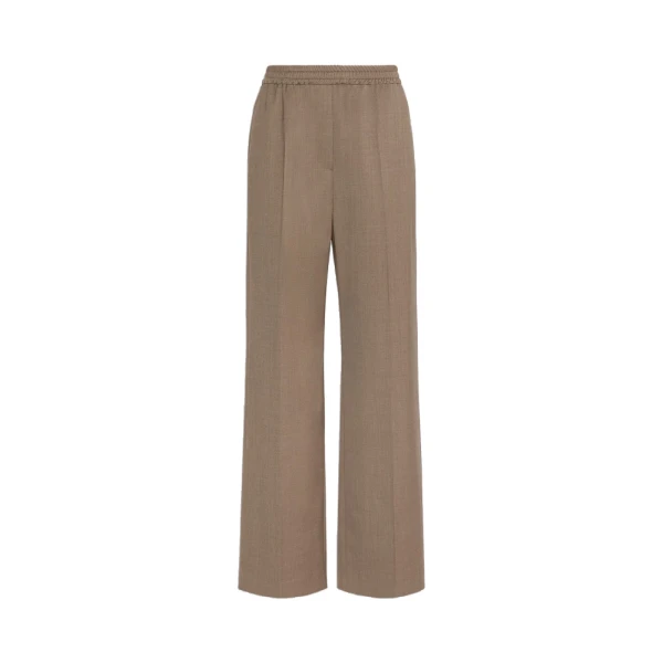 Petra Stretch Wool Batavia Trousers in Marron Glace