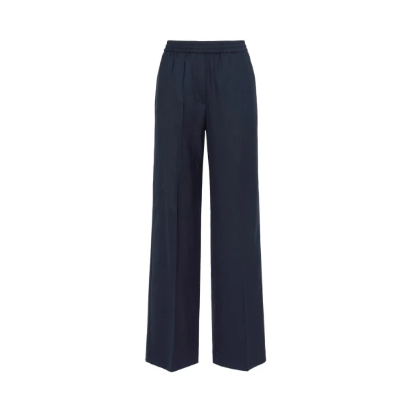 Petra Stretch Wool Batavia Trousers in Navy