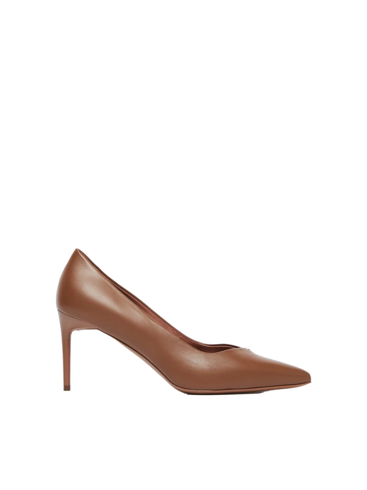 Max Mara Phyllis Nappa Leather Court Shoes in Tobacco Max Mara Phyllis Nappa Leather Court Shoes in Tobacco | Heels | Coveti