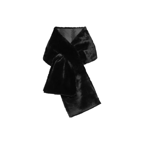 Piacere Water-Repellent Canvas Padded Stole in Black