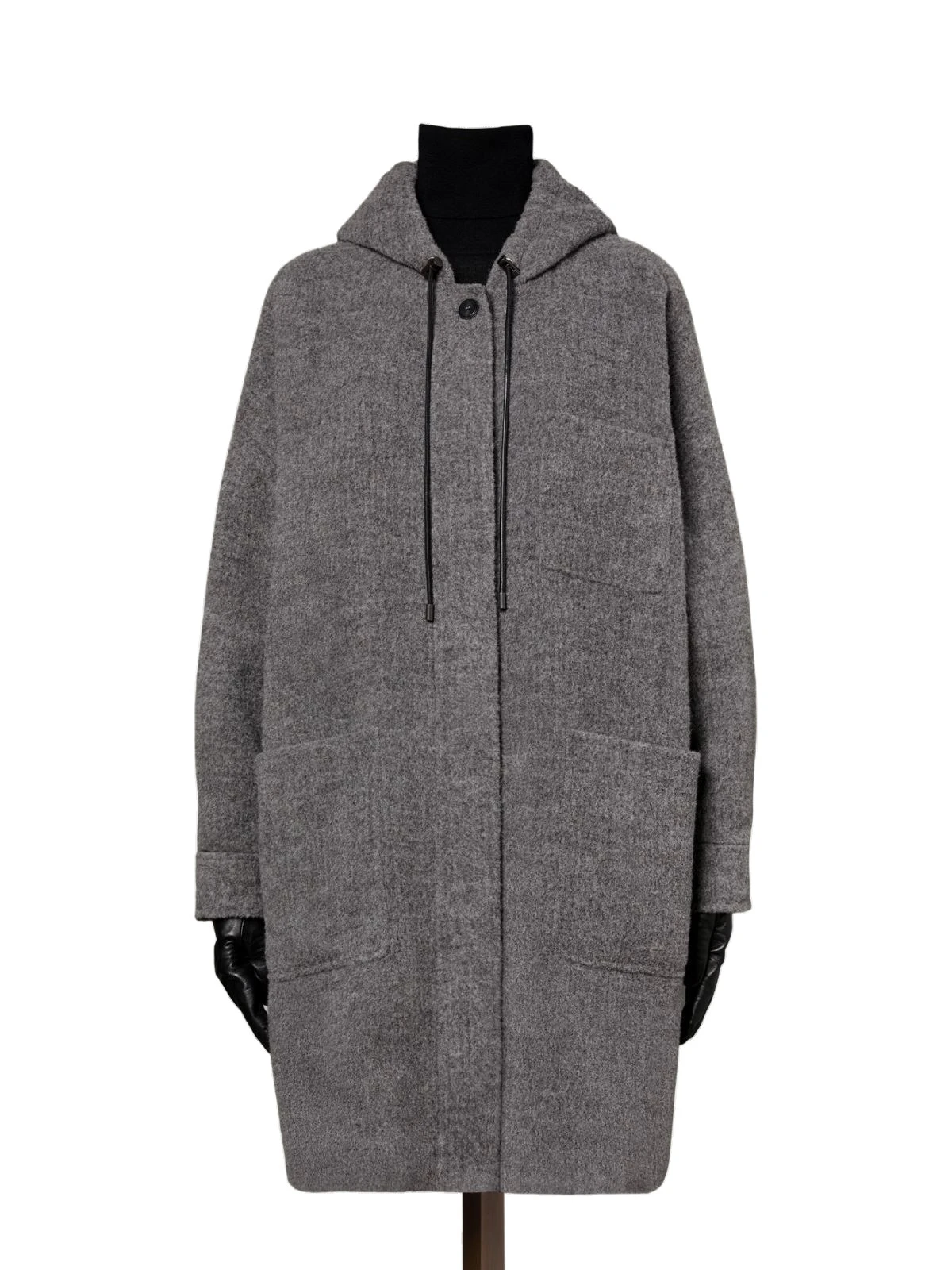 Max Mara Pietra Baby Llama Parka Coat in Medium Grey Max Mara Pietra Baby Llama Parka Coat in Medium Grey | Women | Coveti