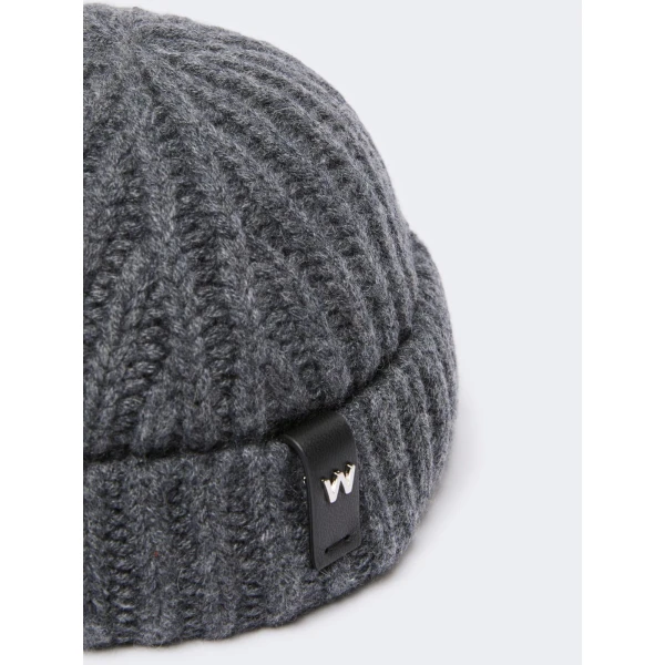 Max Mara Pietre Cashmere Docker Hat in Dark Grey | Hats | Coveti