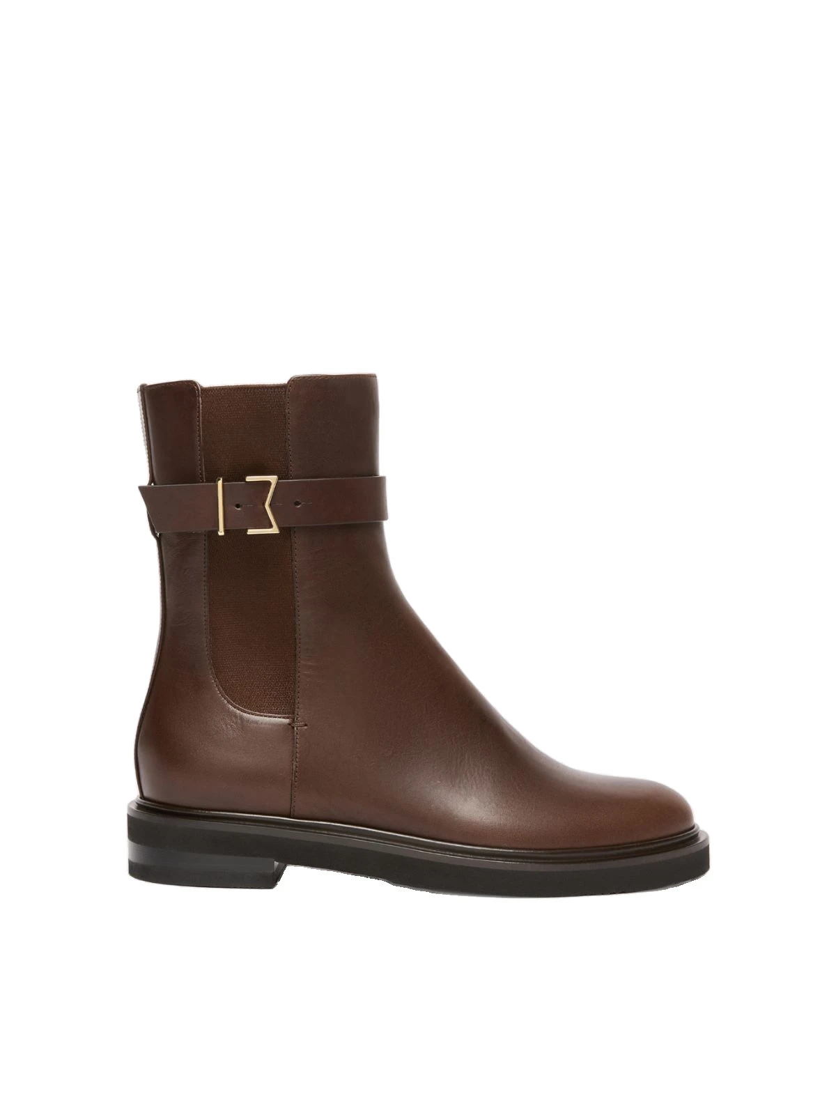 Max Mara Pio Leather Chelsea Boots in Dark Brown Max Mara Pio Leather Chelsea Boots in Dark Brown | Boots | Coveti