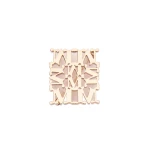 Max Mara Pioppo MaxMonogram Brooch in Bronze | Brooches & Pins | Coveti