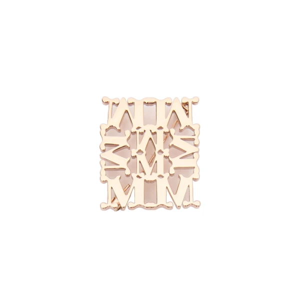 Pioppo MaxMonogram Brooch in Bronze