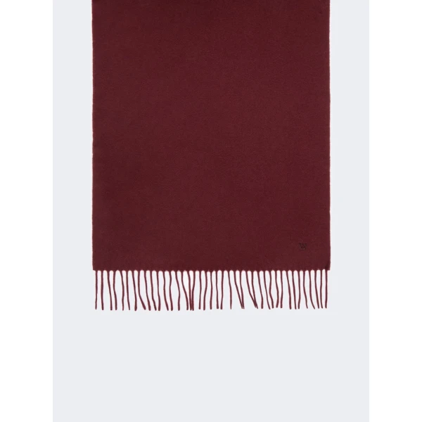 Max Mara Plain Wool Stole in Bordeaux | Scarves | Coveti