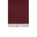 Max Mara Plain Wool Stole in Bordeaux | Scarves | Coveti