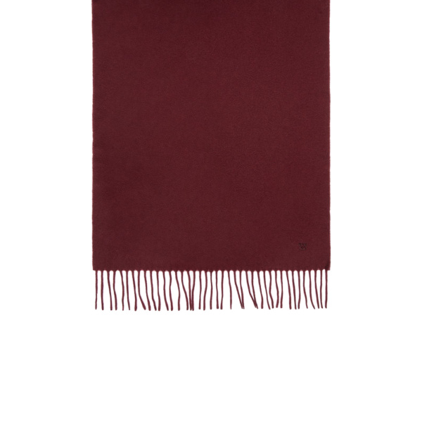 Max Mara Plain Wool Stole in Bordeaux | Scarves | Coveti