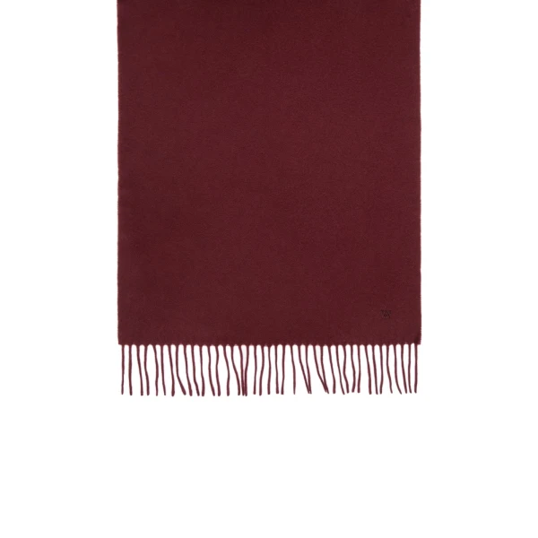 Max Mara Plain Wool Stole in Bordeaux | Scarves | Coveti