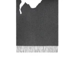 Max Mara Plain Wool Stole in Medium Grey | Scarves | Coveti