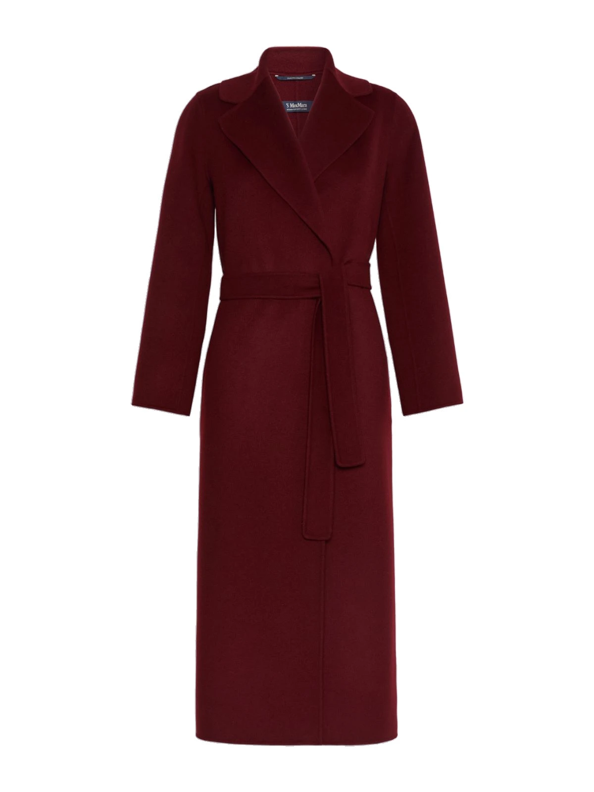 Max Mara Poldo Wool Broadcloth Robe Coat in Bordeaux Max Mara Poldo Wool Broadcloth Robe Coat in Bordeaux | Wool Coat | Coveti