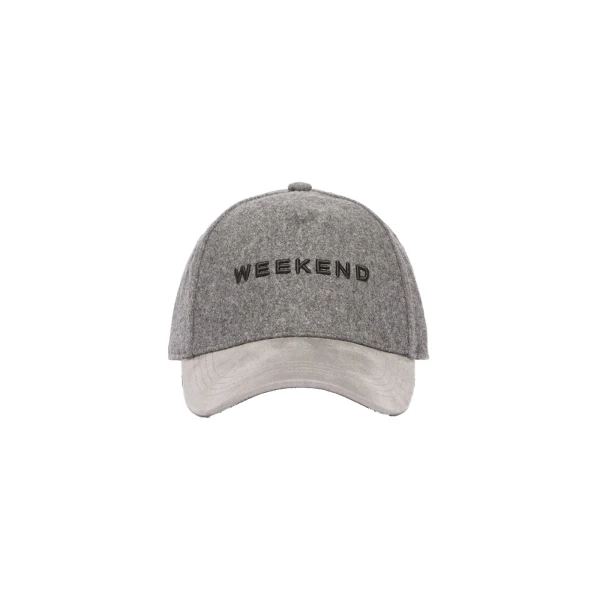 Max Mara Pomposa Wool Cloth Baseball Cap in Medium Grey | Hats | Coveti
