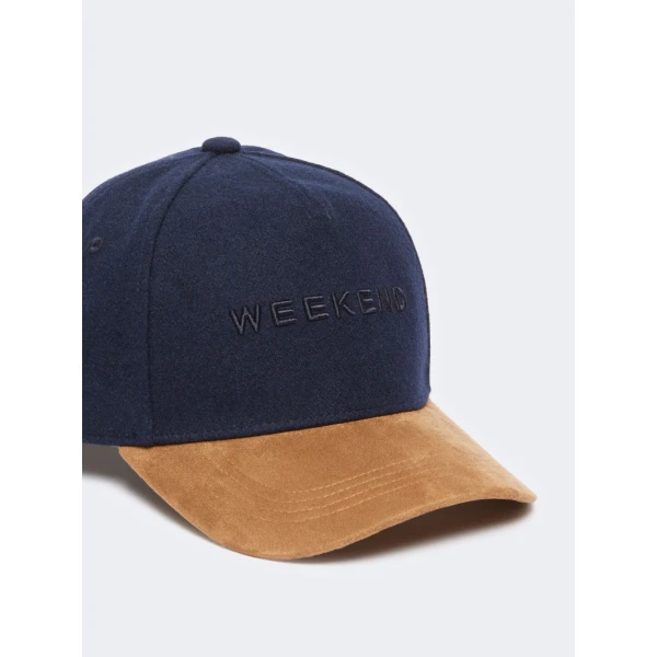 Max Mara Pomposa Wool Cloth Baseball Cap in Ultramarine | Hats | Coveti