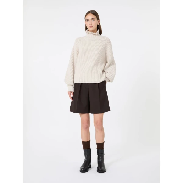 Max Mara Pontile Wool and Cashmere Sweater in Beige | Sweaters | Coveti