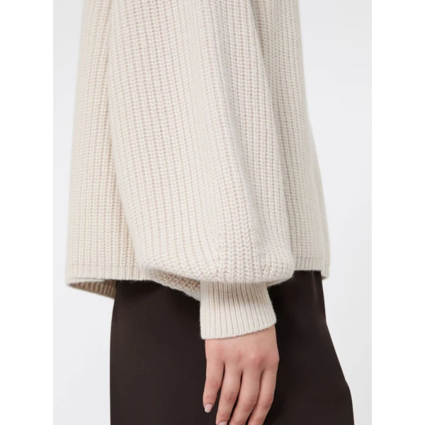 Max Mara Pontile Wool and Cashmere Sweater in Beige | Sweaters | Coveti