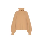 Max Mara Pontile Wool and Cashmere Sweater in Camel | Sweaters | Coveti