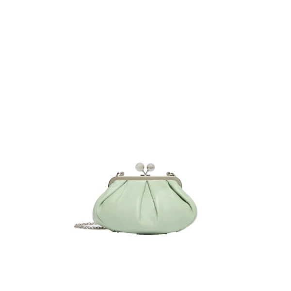 Prati Small Sheepskin Pasticcino Bag in Pastel Green