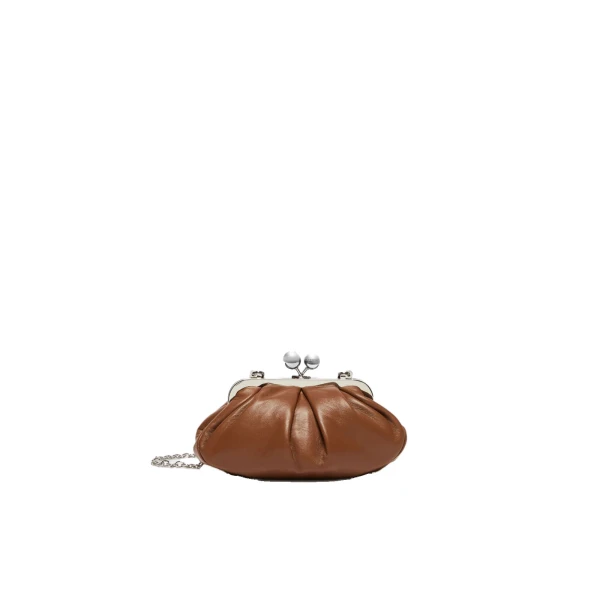 Prati Small Sheepskin Pasticcino Bag in Tobacco
