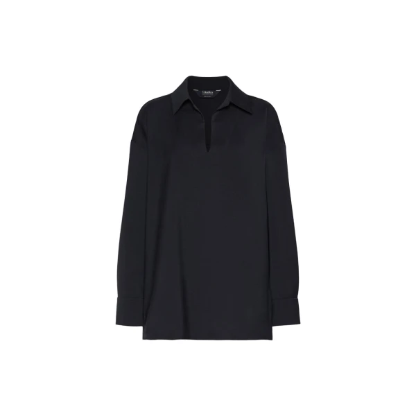 Premier Pure Wool Cloth Blouse in Ultramarine