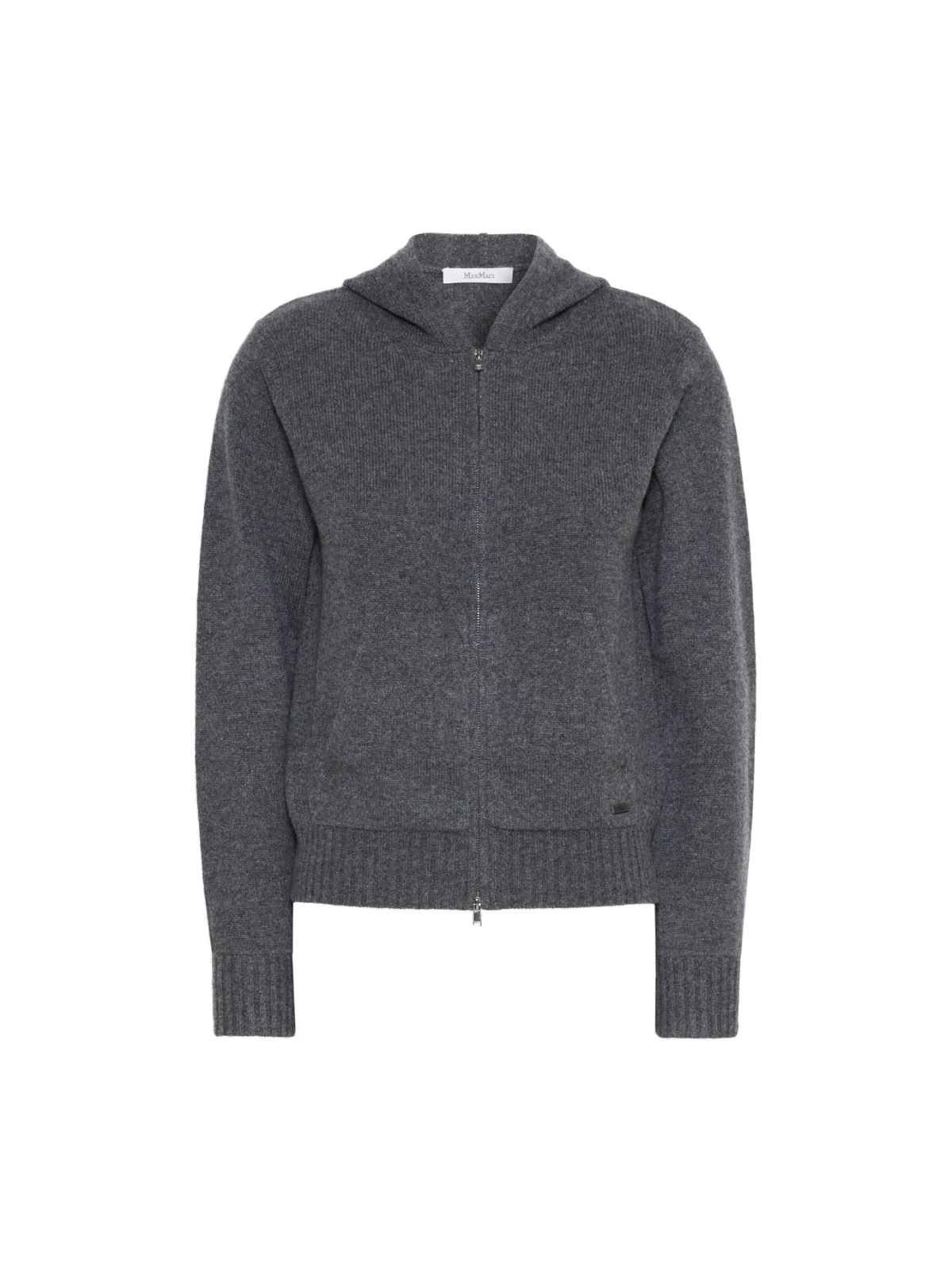 Max Mara Primo Slim Cashmere Hooded Sweater in Dark Grey Max Mara Primo Slim Cashmere Hooded Sweater in Dark Grey | Sweaters | Coveti