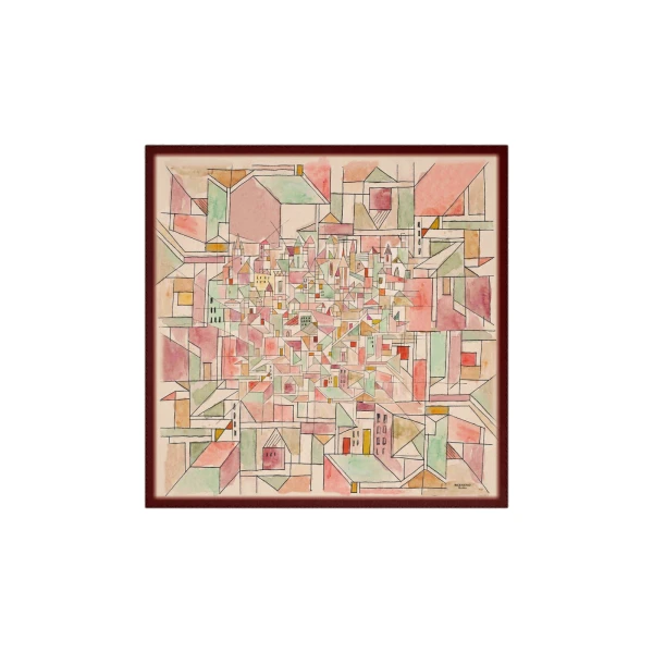 Max Mara Printed Silk Oversized Scarf in Sand | Scarves | Coveti