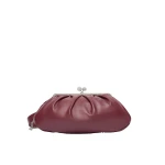 Max Mara Provino Large Nappa Pasticcino Bag in Ruby | Clutch Bags | Coveti