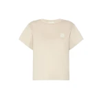Max Mara Quagga Cotton Jersey Boxy T-Shirt in Stone Grey | T-shirts | Coveti