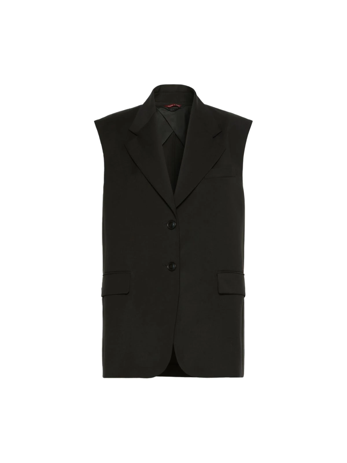 Max Mara Quasar Sleeveless Wool Jacket in Black Max Mara Quasar Sleeveless Wool Jacket in Black | Jackets | Coveti
