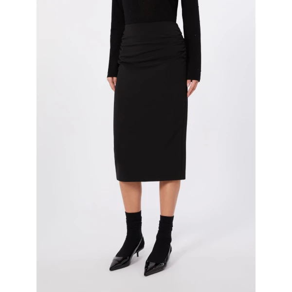 Max Mara Quiete Technical Cady Pencil Skirt in Black | Pencil Skirts | Coveti