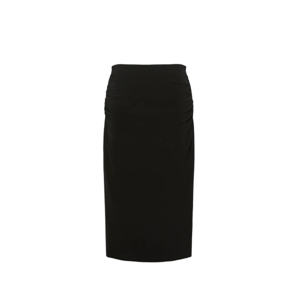 Max Mara Quiete Technical Cady Pencil Skirt in Black | Women | Coveti