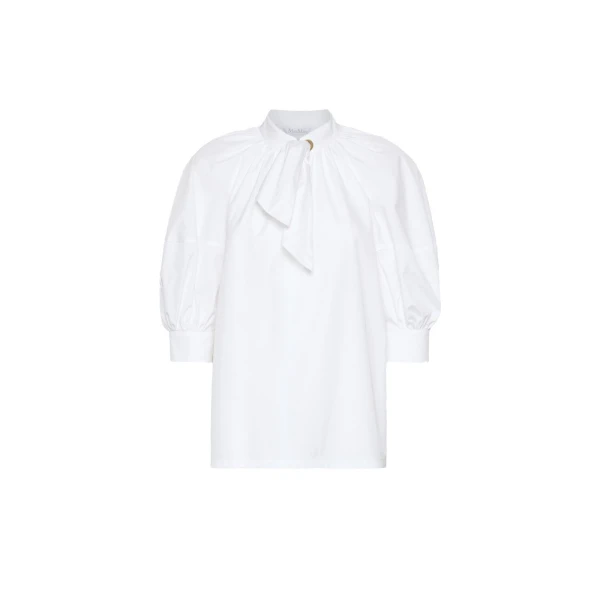 Quinoa Oversized Cotton Poplin Shirt in White
