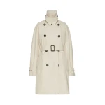 Max Mara Radioso Oversized Water-Repellent Gabardine Trench Coat in Albino White | Trench Coat | Coveti