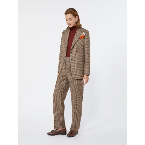 Max Mara Ramo Wool Twill Trousers in Camel | Tailored pants | Coveti