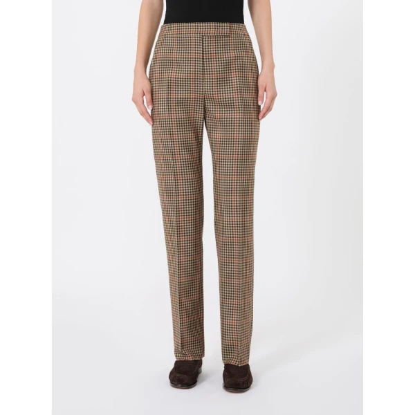 Max Mara Ramo Wool Twill Trousers in Camel | Tailored pants | Coveti