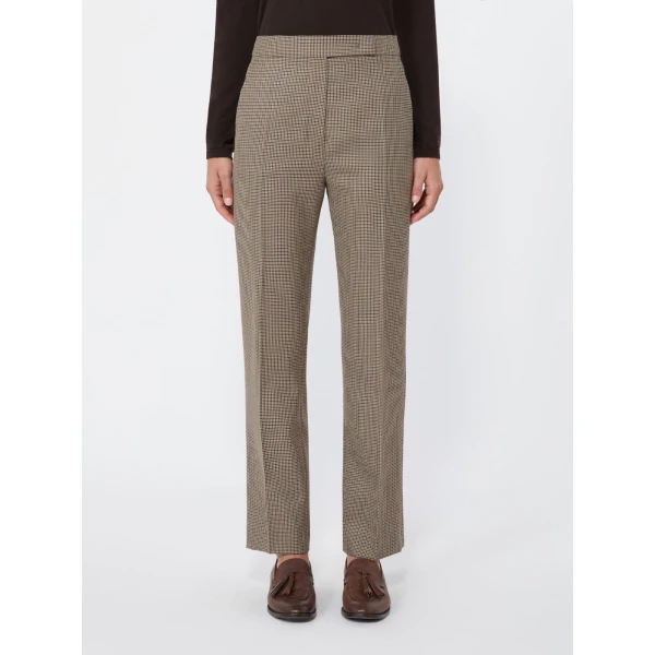 Max Mara Ramo Wool Twill Trousers in Sand | Tailored pants | Coveti