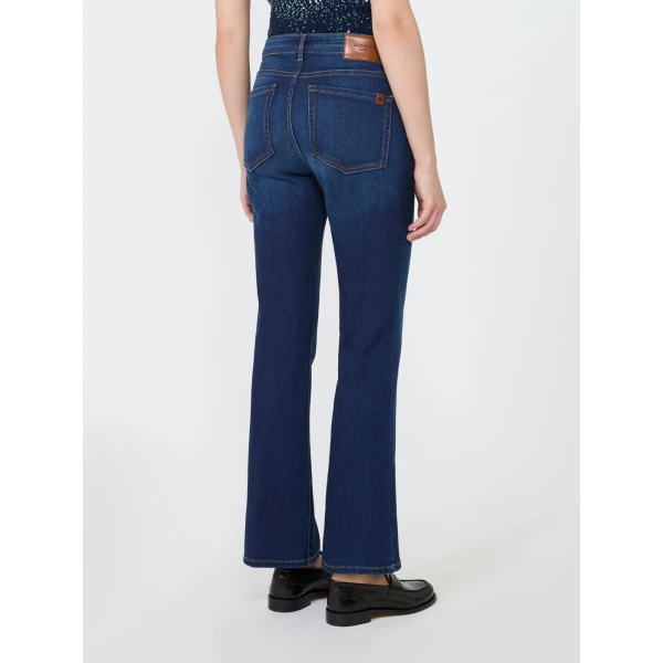 Max Mara Rapallo Slim Super Stretch Denim Jeans in Navy | Denim | Coveti