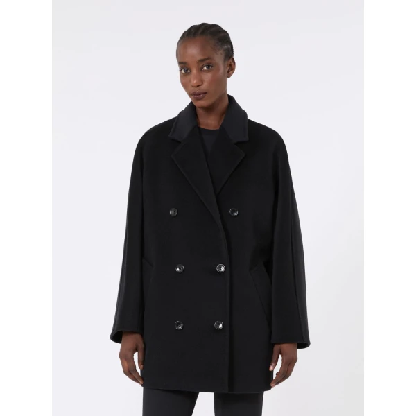 Max Mara Rebus Short 101801 Icon Coat in Black | Coats | Coveti