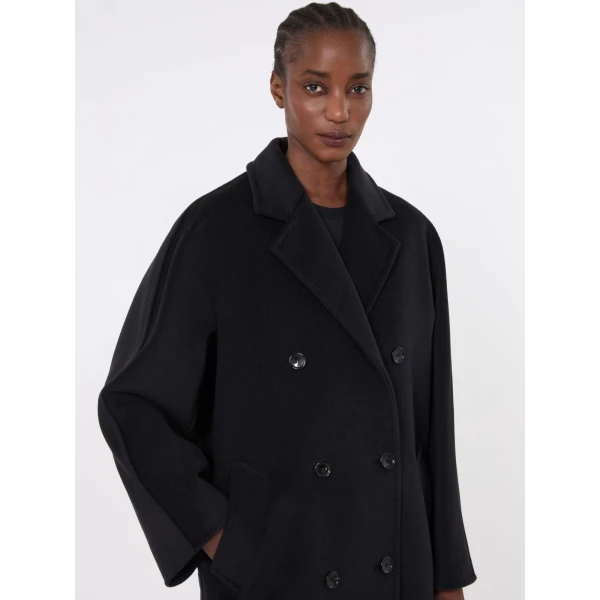 Max Mara Rebus Short 101801 Icon Coat in Black | Coats | Coveti