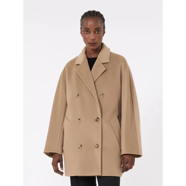 Max Mara Rebus Short 101801 Icon Coat in Camel | Coats | Coveti