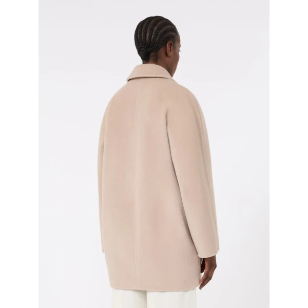 Max Mara Rebus Short 101801 Icon Coat in Sand | Coats | Coveti