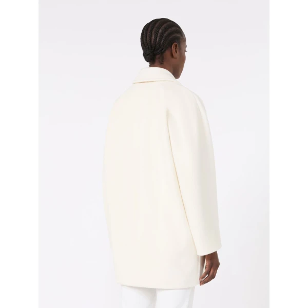 Max Mara Rebus Short 101801 Icon Coat in White | Coats | Coveti