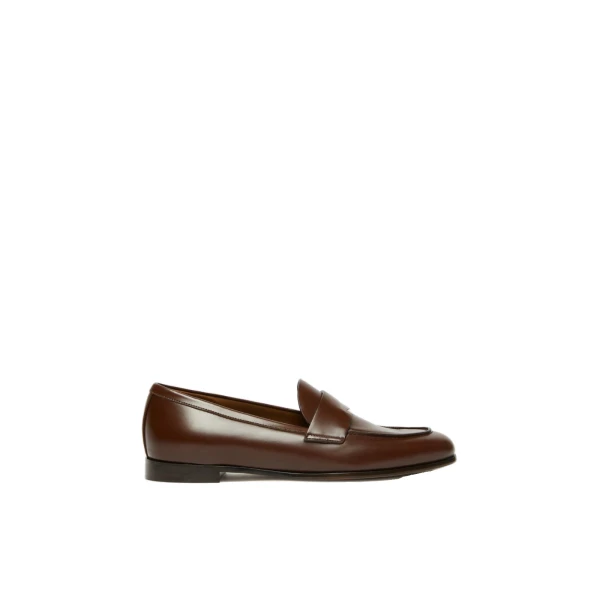 Regentmoc Semi-Glossy Leather Loafers in Cocoa