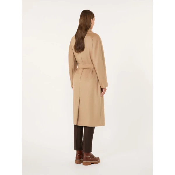 Max Mara Resina Double-Breasted Wool Coat in Camel | Wool Coat | Coveti