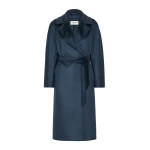 Max Mara Resina Double-Breasted Wool Coat in Ultramarine | Wool Coat | Coveti