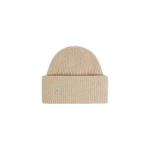 Max Mara Retina Ribbed Cashmere Beanie in Beige | Hats | Coveti