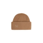 Max Mara Retina Ribbed Cashmere Beanie in Camel | Hats | Coveti