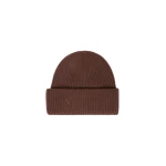 Max Mara Retina Ribbed Cashmere Beanie in Rust | Hats | Coveti