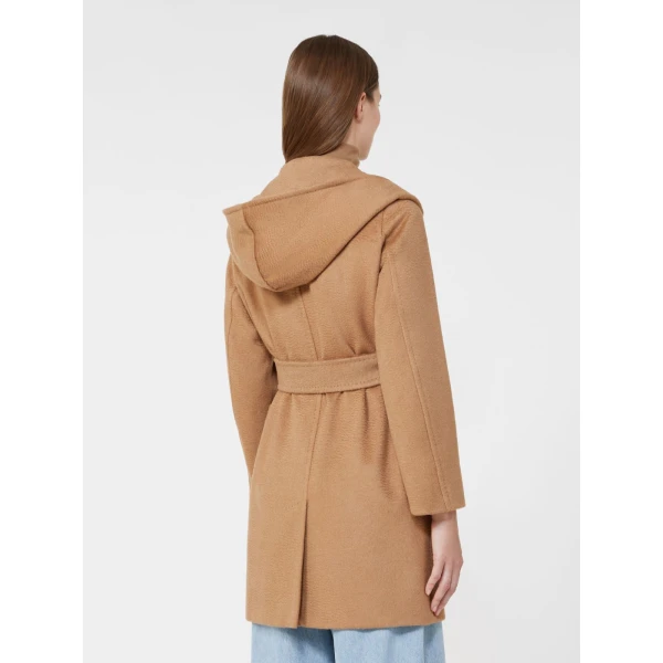 Max Mara Rialto Camel Robe Coat in Camel | Wool Coat | Coveti