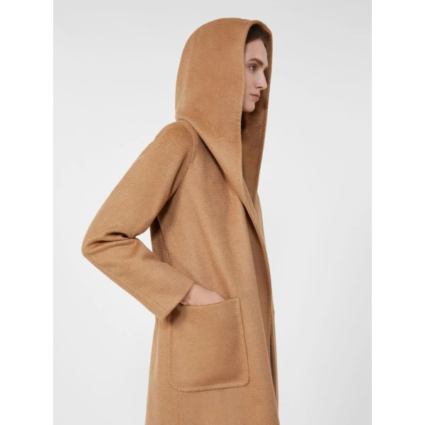 Max Mara Rialto Camel Robe Coat in Camel | Wool Coat | Coveti